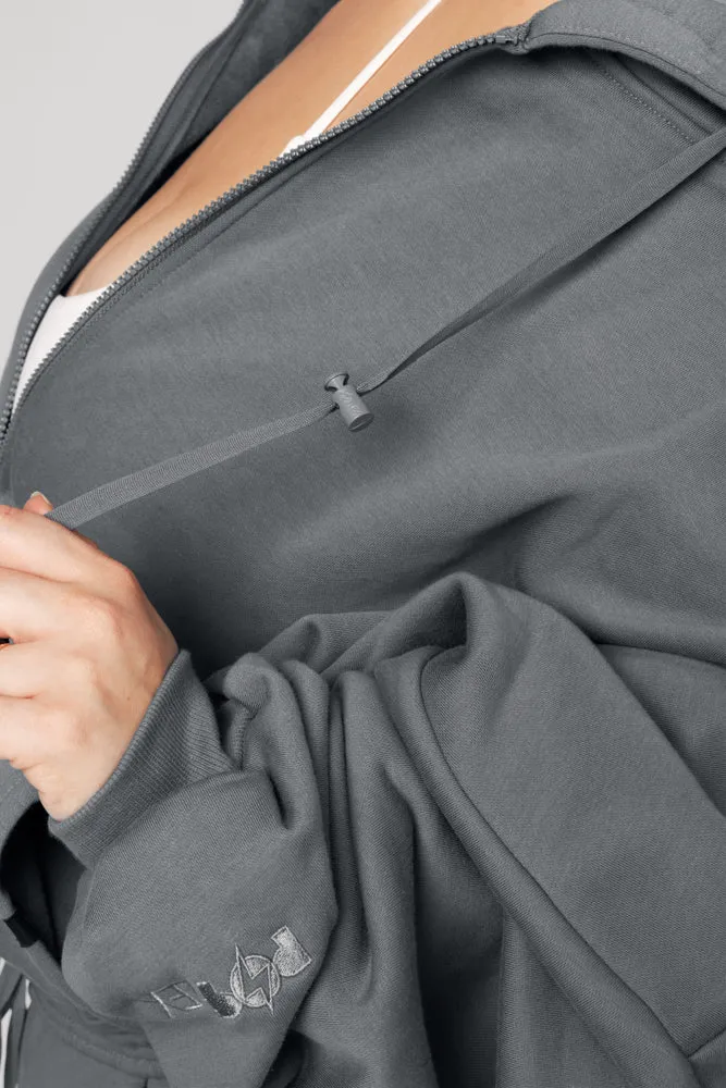 Zip Cloud Hoodie - Smoke sold by POPFLEX product image thumbnail 2