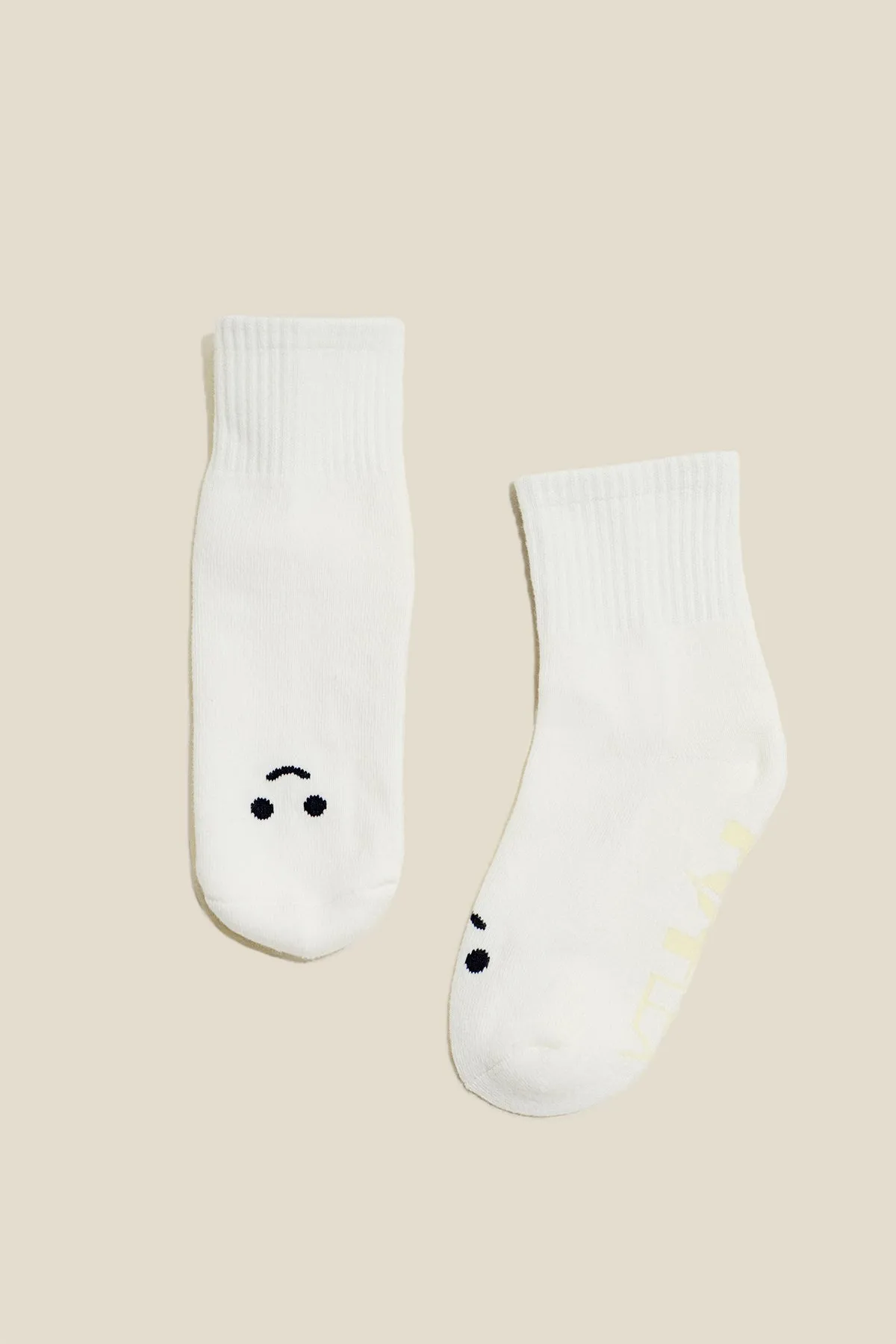 Mixed Emotions Crew Socks - Happy Face sold by POPFLEX product image thumbnail 3