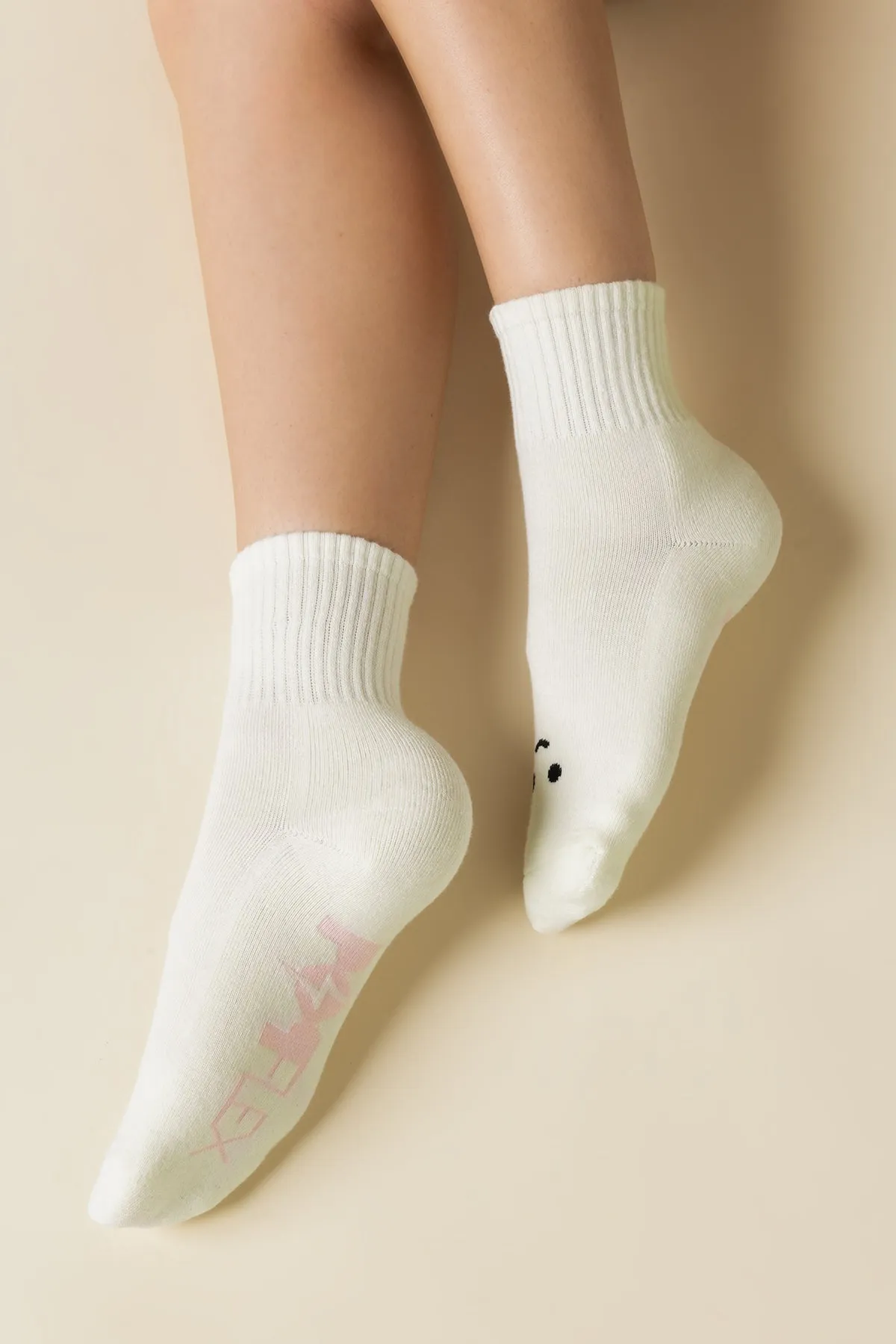 Mixed Emotions Crew Socks - Happy Cry sold by POPFLEX product image thumbnail 3