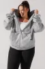 Zip Cloud Hoodie - Heather Grey sold by POPFLEX