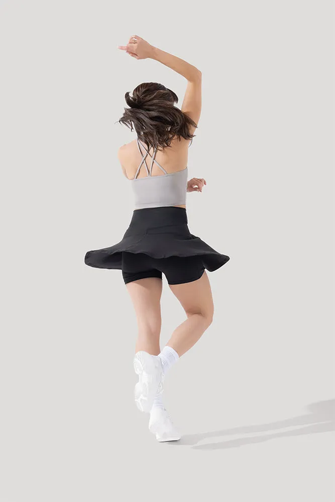 Crisscross Hourglass® Twirl Skort - Black sold by POPFLEX product image thumbnail 2