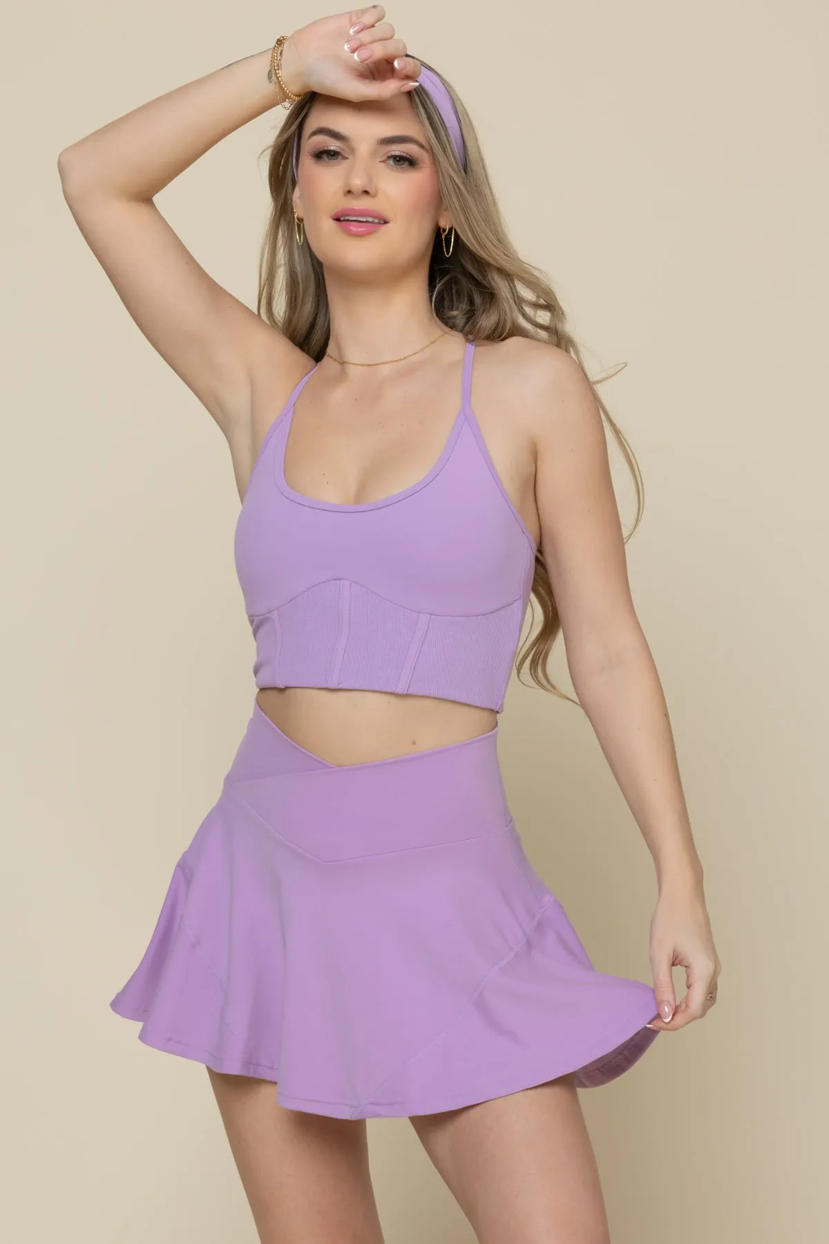 Plié Corset Crop Bralette - Mystic Purple sold by POPFLEX product image thumbnail 2