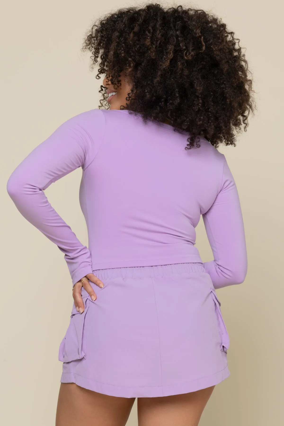 Your Favorite Reversible Long Sleeve Top (Cropped) - Mystic Purple sold by POPFLEX product image thumbnail 5