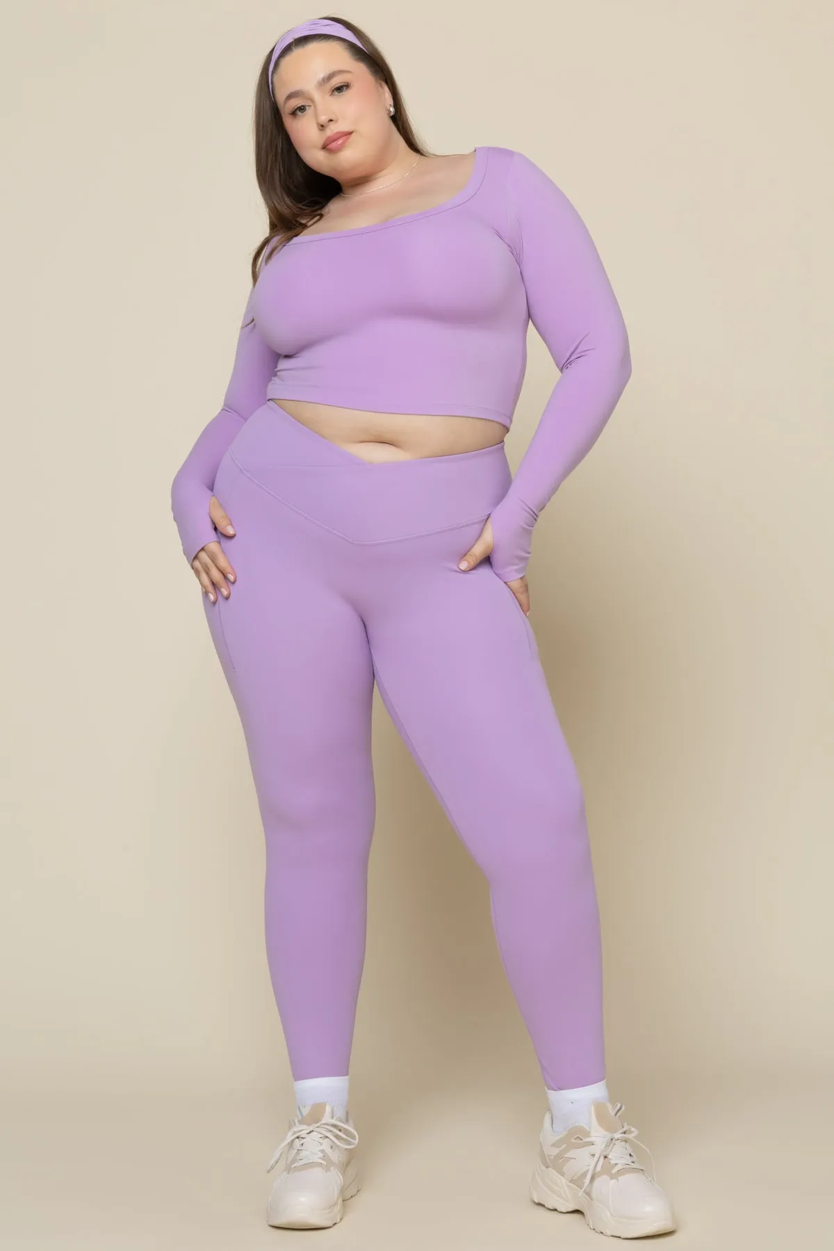 Your Favorite Reversible Long Sleeve Top (Cropped) - Mystic Purple sold by POPFLEX product image thumbnail 3