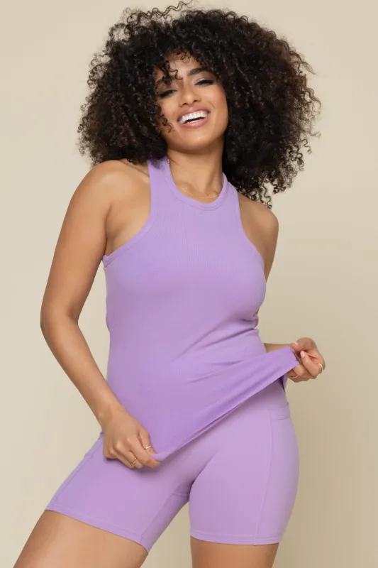 Not Your Typical Tank (Built-in Bra) - Mystic Purple sold by POPFLEX