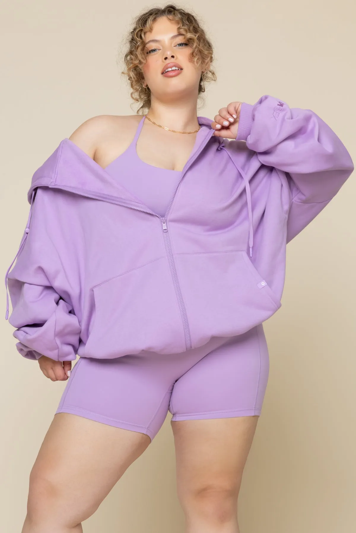 Zip Cloud Hoodie - Mystic Purple sold by POPFLEX