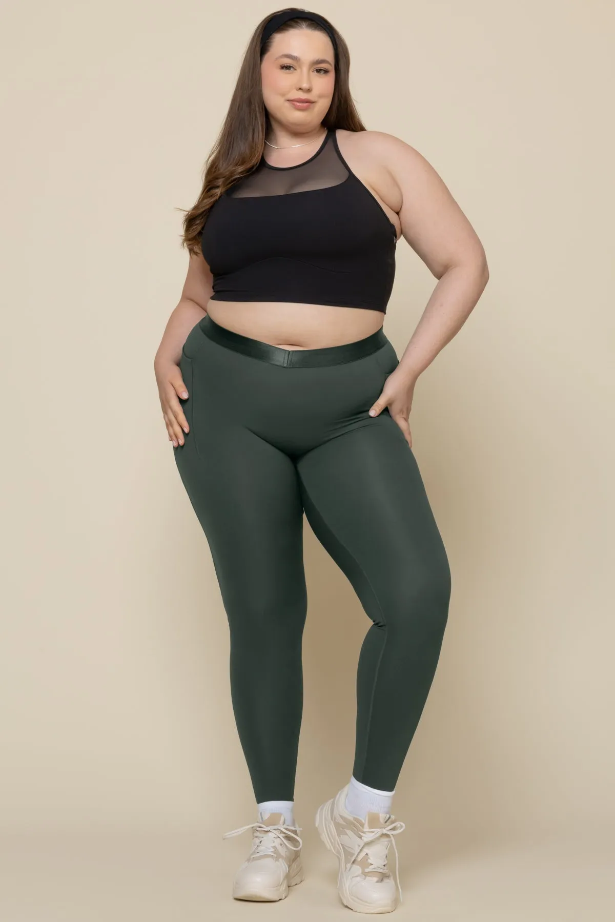 Contour Legging - Deep Forest sold by POPFLEX