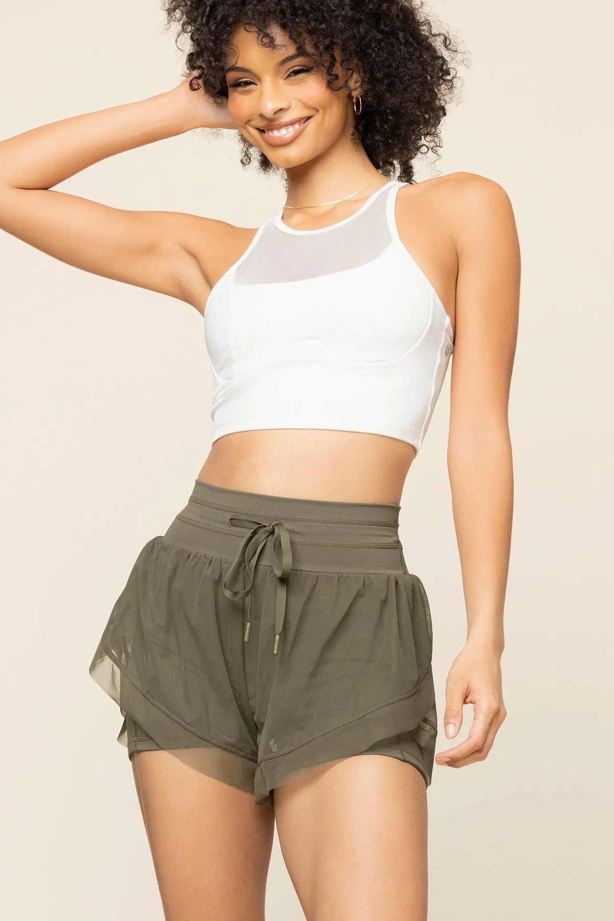 Cadence Short - Dark Olive sold by POPFLEX product image thumbnail 5