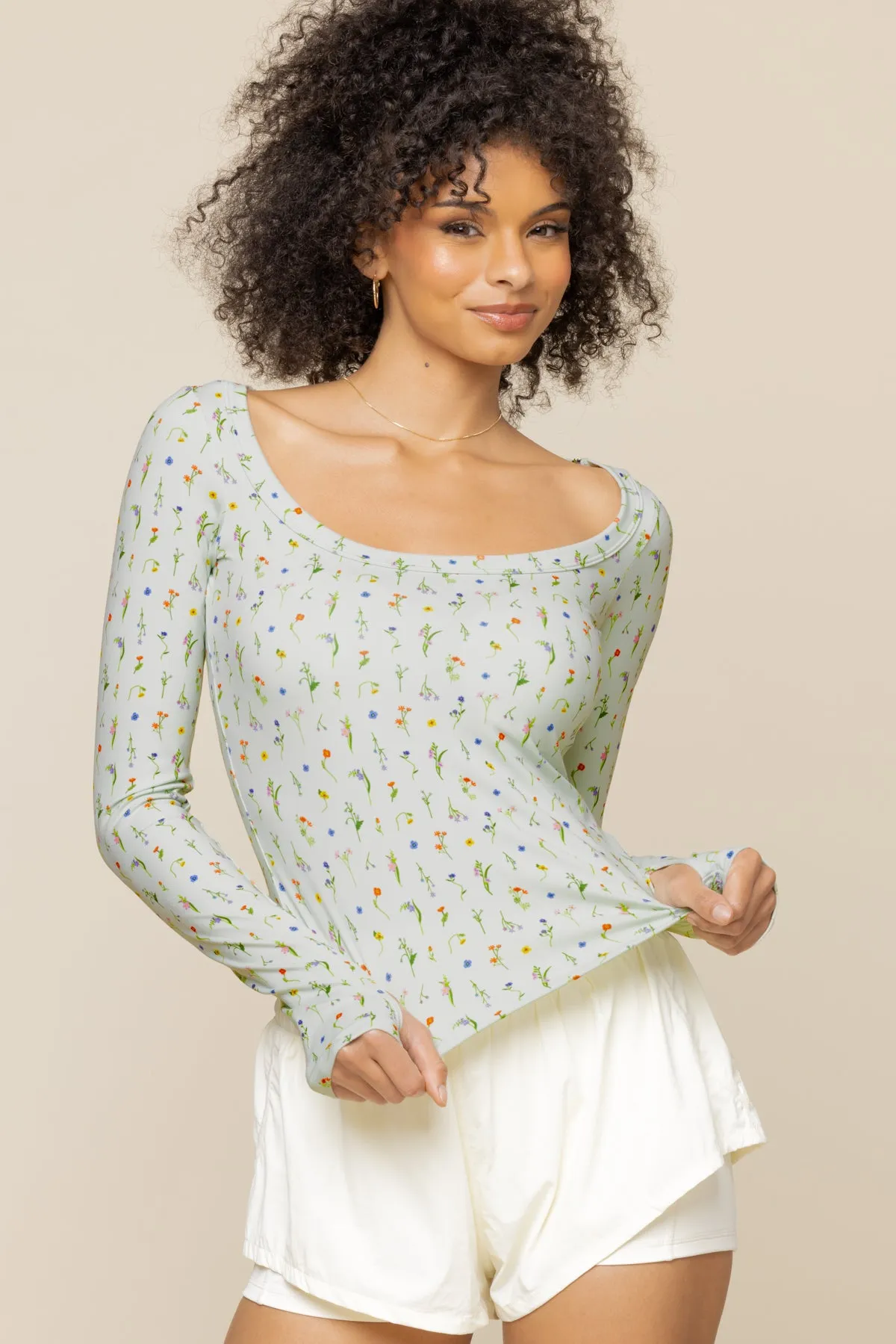 Your Favorite Reversible Long Sleeve Top - Meadow sold by POPFLEX