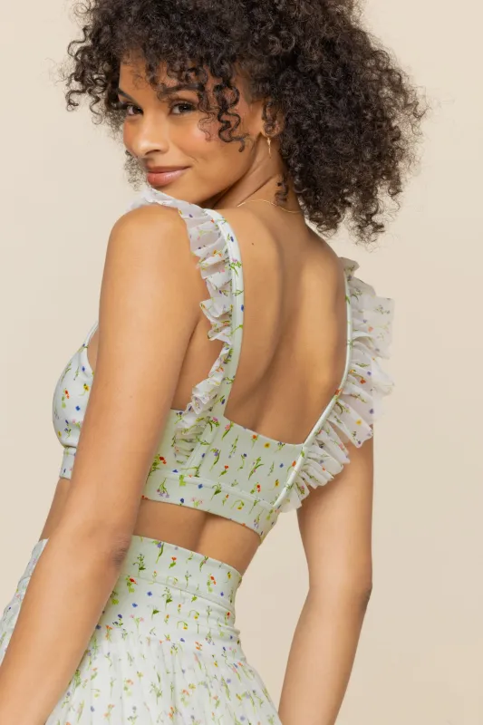 Romance Ruffle Bra  - Meadow sold by POPFLEX
