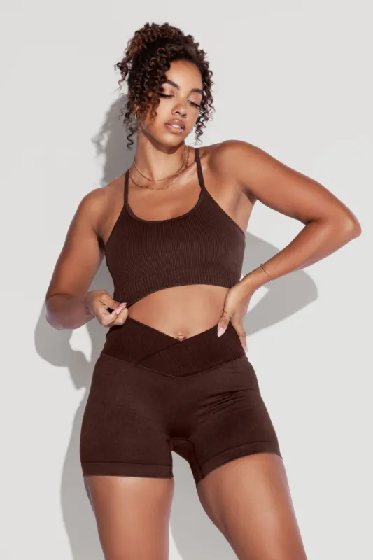 What's the Scoop Seamless Bra - French Roast sold by POPFLEX