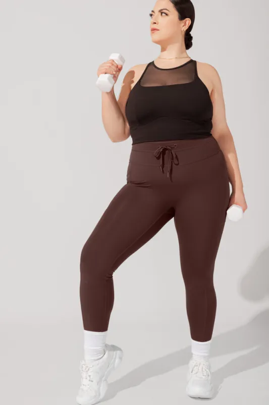 Cargo Leggings with Pockets (Pet Hair Resistant) - French Roast sold by POPFLEX