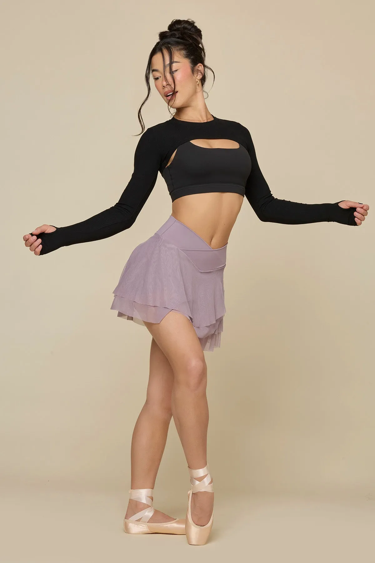 Crisscross Hourglass® Juliet Ballet Skort - Dusty Mauve sold by POPFLEX product image thumbnail 2