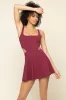 Cut It Out Dress - Crimson sold by POPFLEX