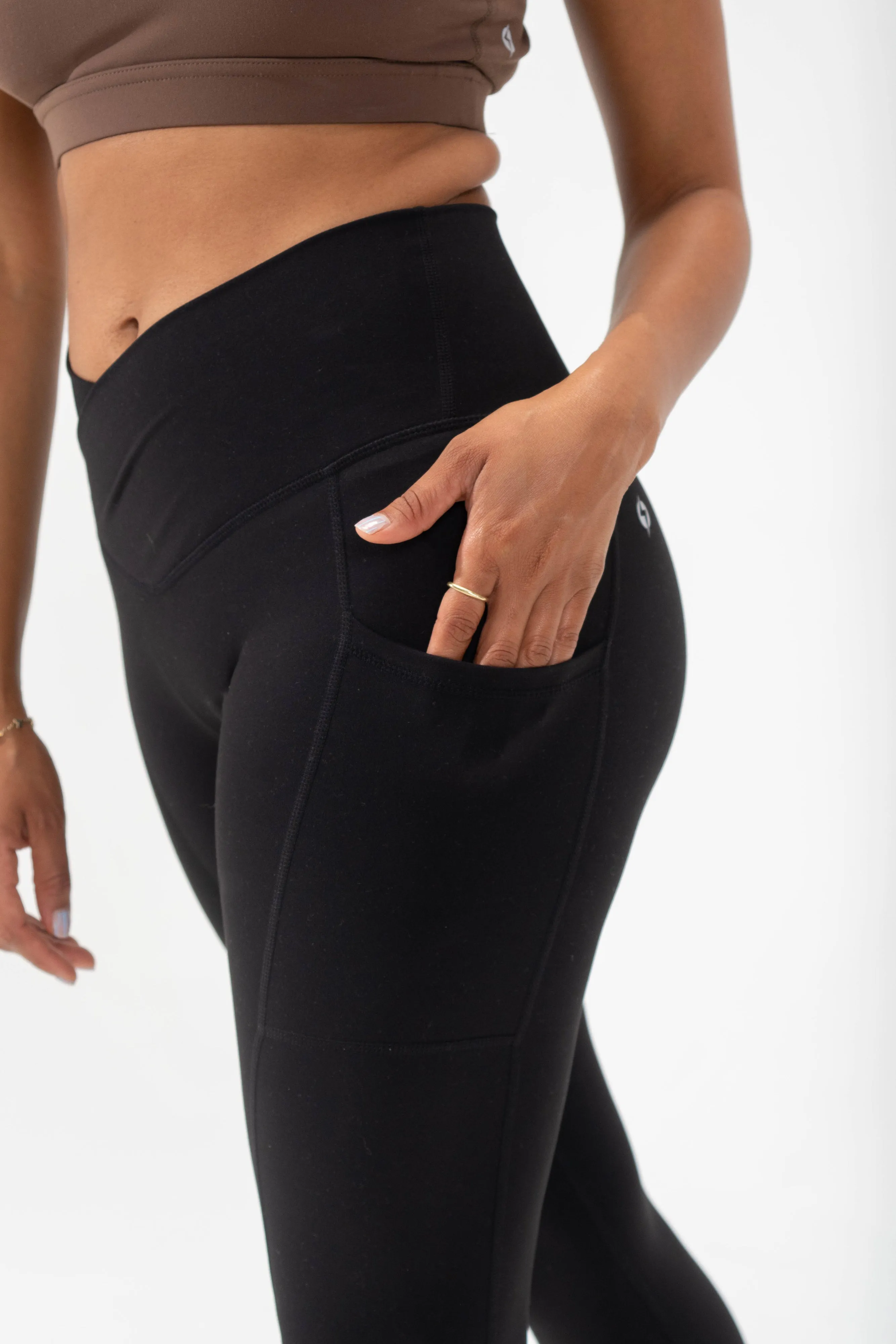 Crisscross Hourglass Legging™ with Pockets - Black sold by POPFLEX product image thumbnail 5