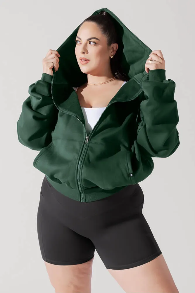 Zip Cloud Hoodie - Game Time Green sold by POPFLEX product image thumbnail 4