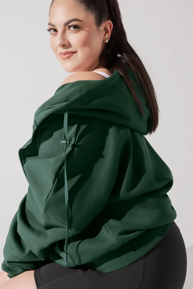 Zip Cloud Hoodie - Game Time Green sold by POPFLEX product image thumbnail 2