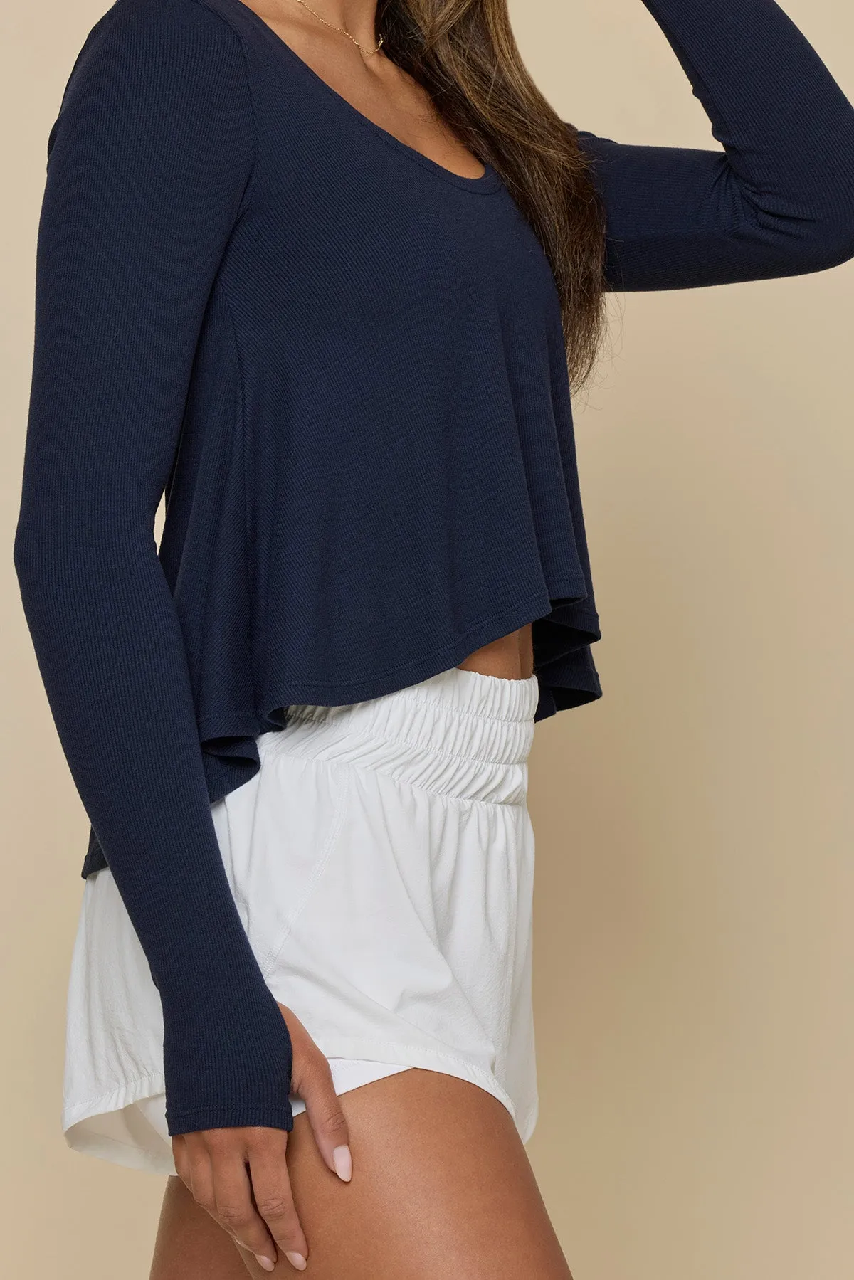 Go With The Flow Long Sleeve Top - Cosmic Navy sold by POPFLEX product image thumbnail 3