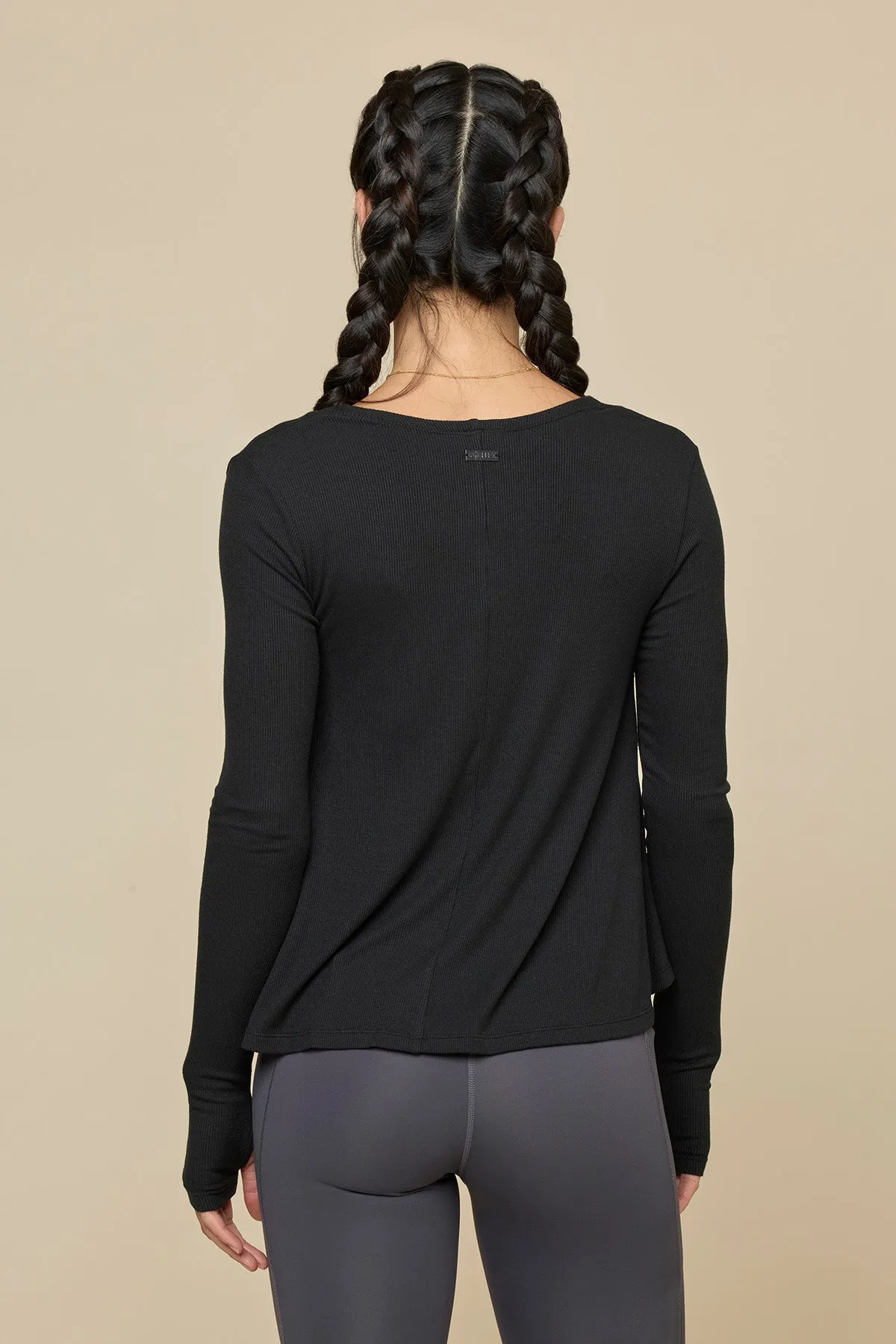 Go With The Flow Long Sleeve Top - Black sold by POPFLEX product image thumbnail 4