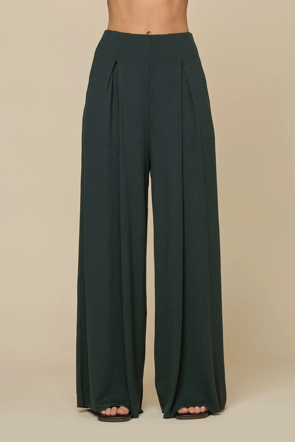 Go with the Flow Wide Leg Pant - Deep Forest sold by POPFLEX product image thumbnail 2
