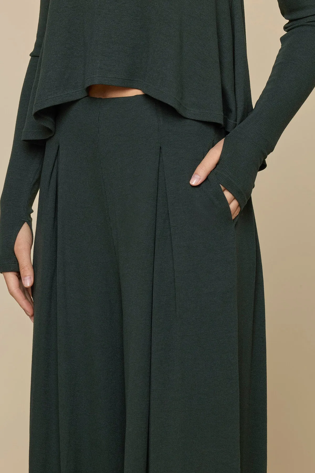 Go with the Flow Wide Leg Pant - Deep Forest sold by POPFLEX product image thumbnail 3