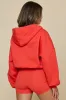 Zip Cloud Hoodie - Cayenne sold by POPFLEX