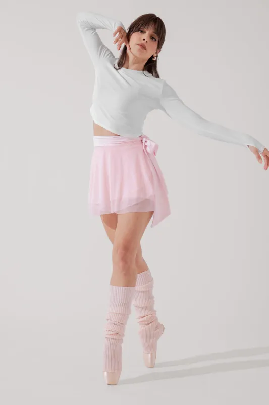 Juliet Wrap Skort - Petal Pink sold by POPFLEX