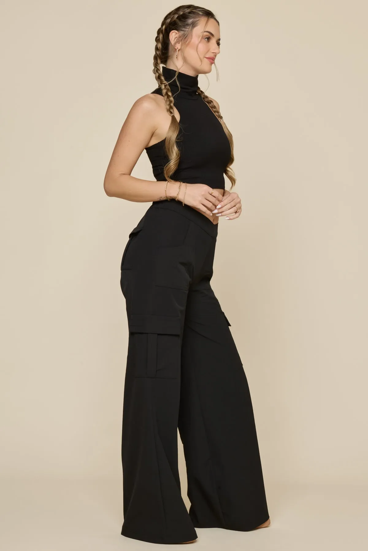 Y2K Cargo Pant - Black sold by POPFLEX product image thumbnail 3