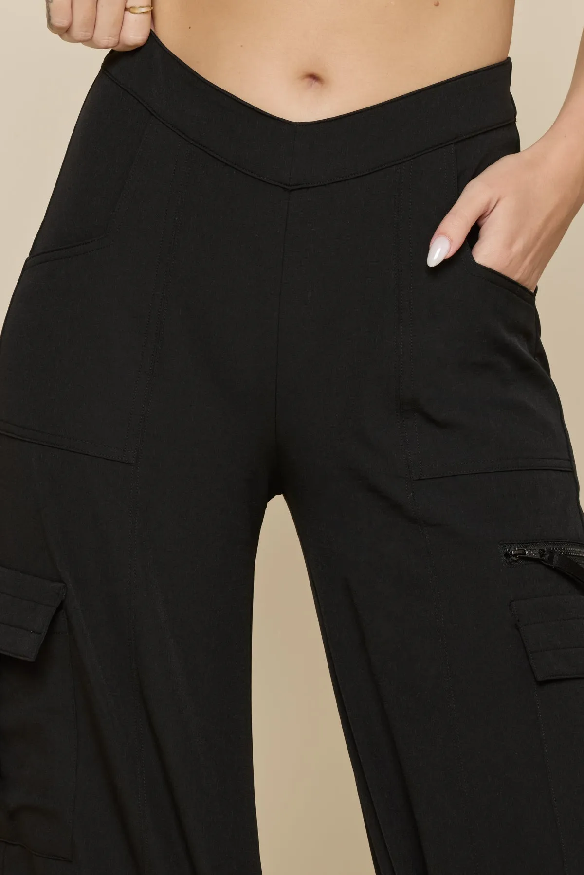 Y2K Cargo Pant - Black sold by POPFLEX product image thumbnail 2