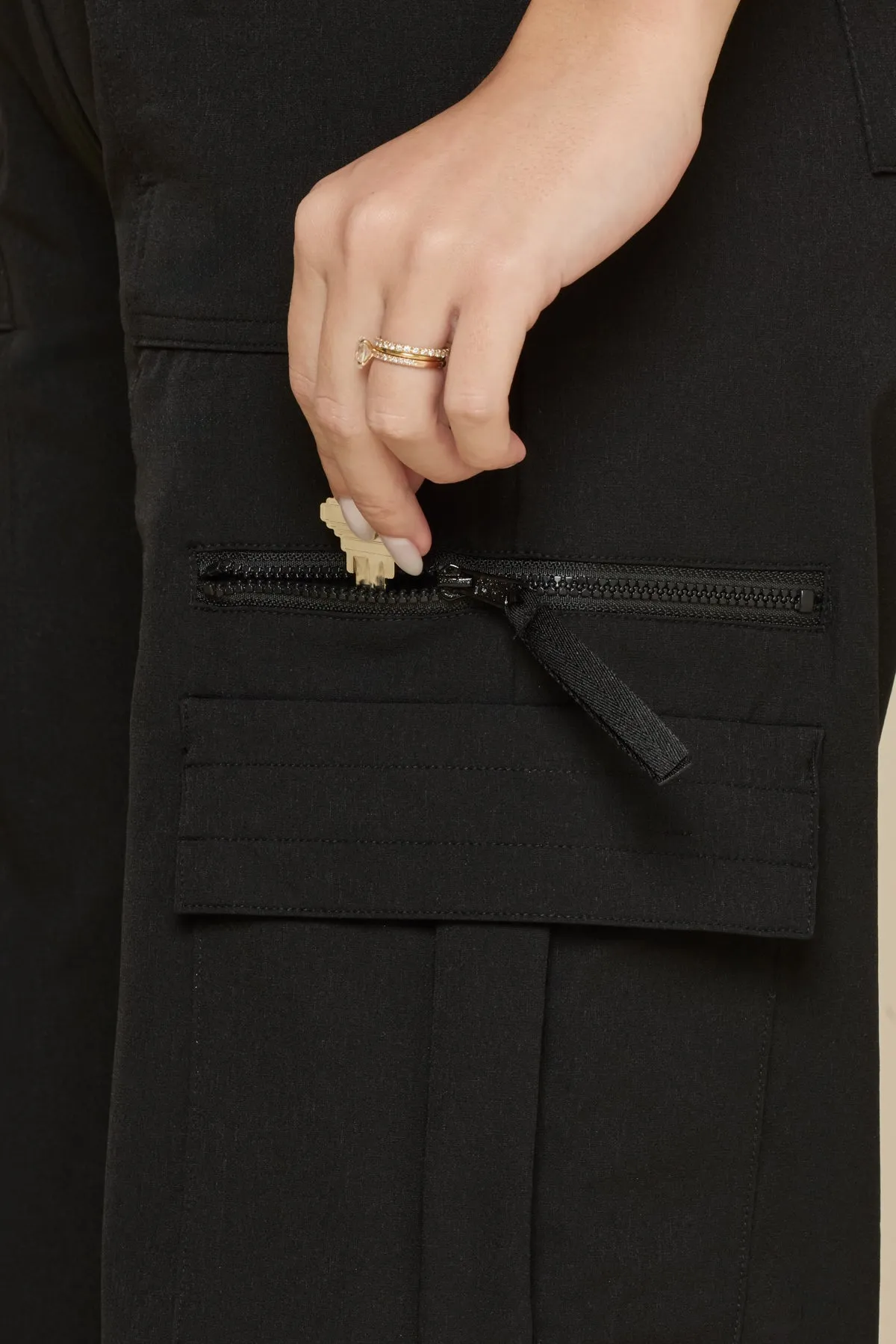 Y2K Cargo Pant - Black sold by POPFLEX product image thumbnail 5