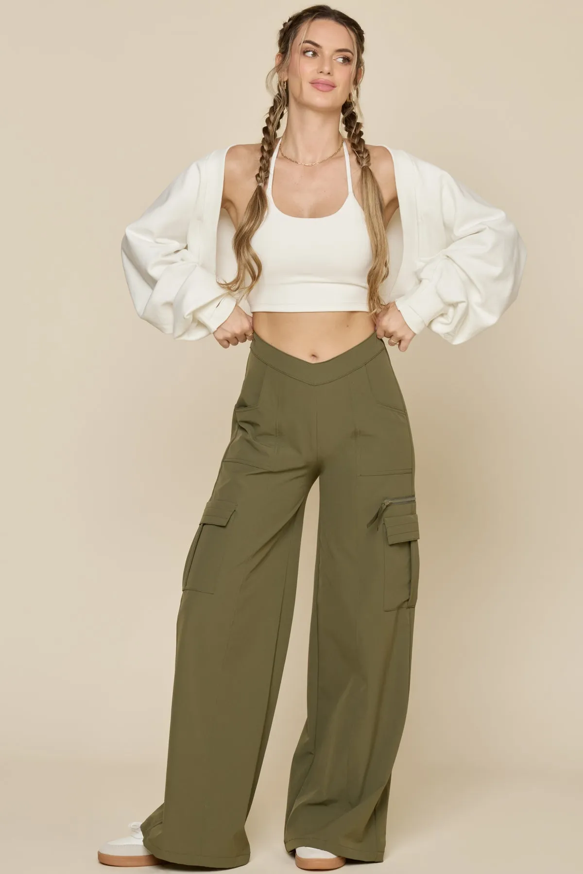 Y2K Cargo Pant - Dark Olive sold by POPFLEX