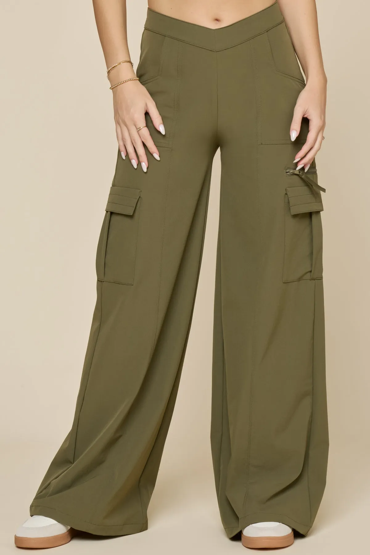 Y2K Cargo Pant - Dark Olive sold by POPFLEX product image thumbnail 5