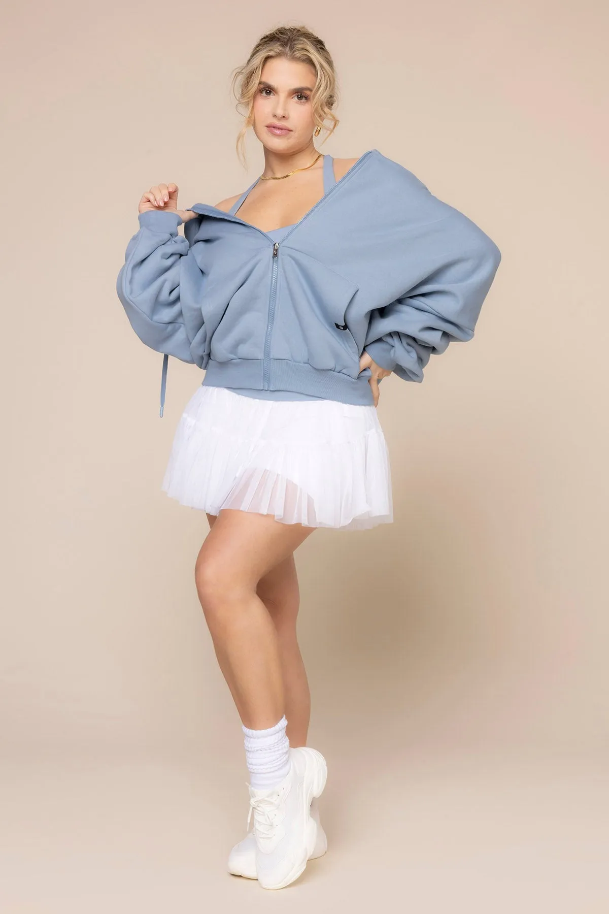 Zip Cloud Hoodie - Blue Storm sold by POPFLEX product image thumbnail 5