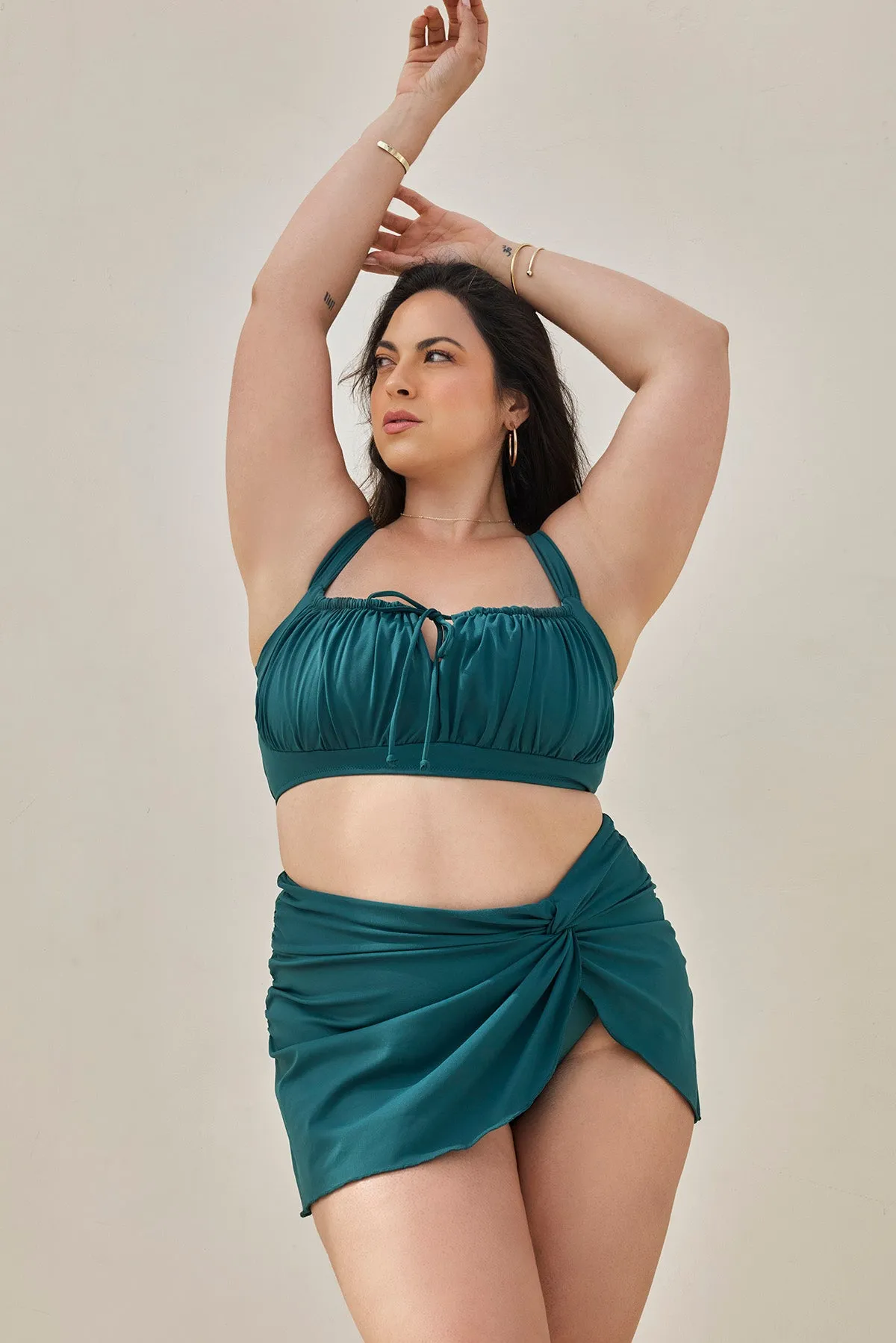 Sunshine Swim Skort with Built-in Bikini Bottom - Dark Sea sold by POPFLEX product image thumbnail 4