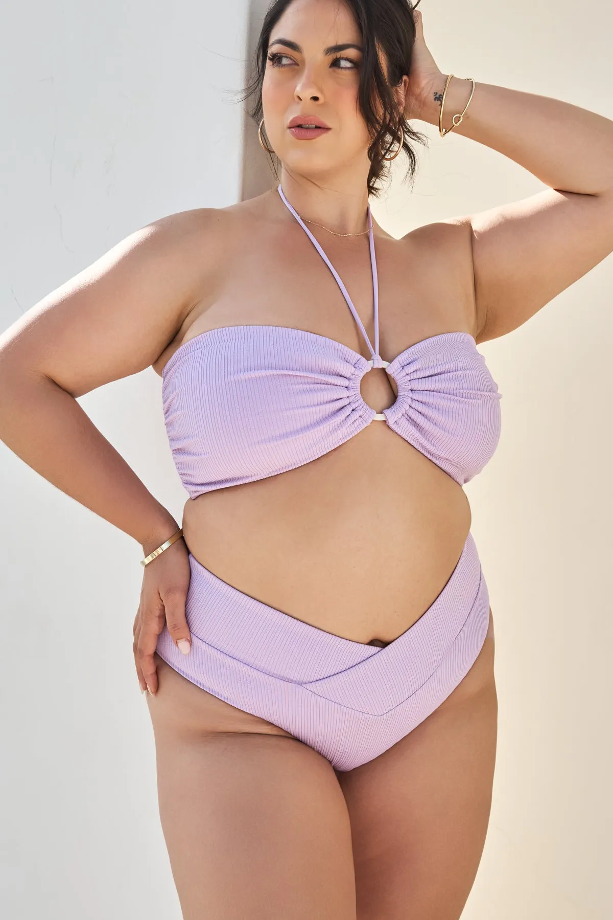 Crisscross Hourglass® Cheeky Bikini Bottoms - Lilac sold by POPFLEX product image thumbnail 2
