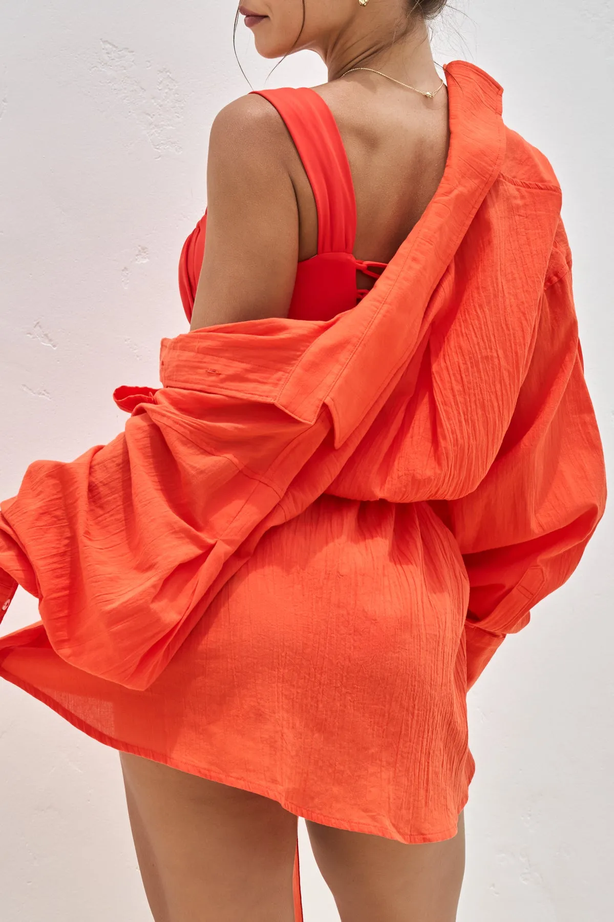 I Need a Vacation Shirt Dress - Poppy sold by POPFLEX product image thumbnail 5