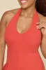 Halter Go with the Flow Jumpsuit - Cayenne sold by POPFLEX