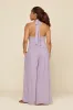 Halter Go with the Flow Jumpsuit - Lavender Haze sold by POPFLEX