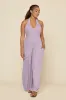 Halter Go with the Flow Jumpsuit - Lavender Haze sold by POPFLEX