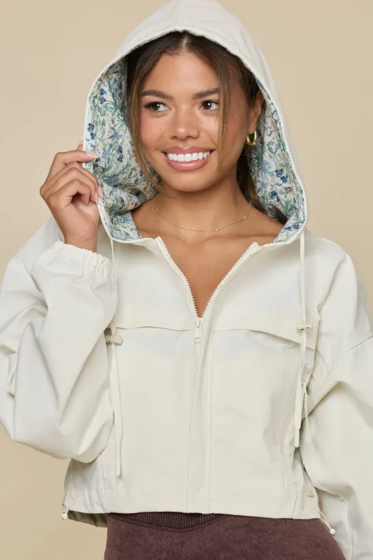 Packable Windbreaker - Coconut Cream sold by POPFLEX