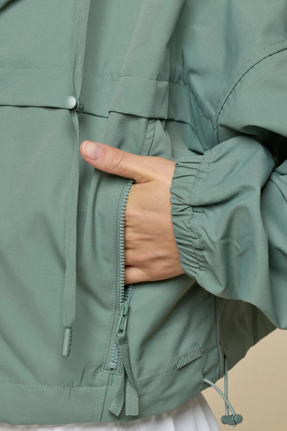 Packable Windbreaker - Morning Moss sold by POPFLEX product image thumbnail 5