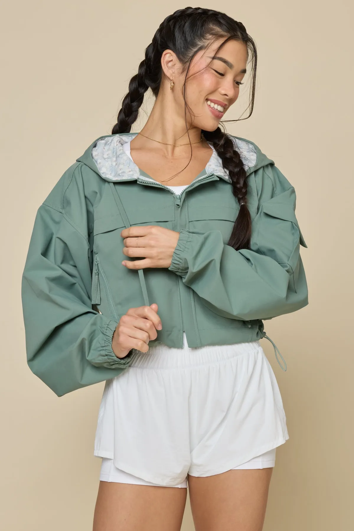 Packable Windbreaker - Morning Moss sold by POPFLEX