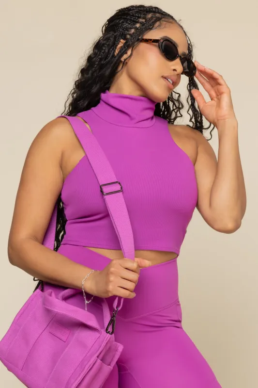 I Feel Cute Crop Top - Royal Orchid sold by POPFLEX