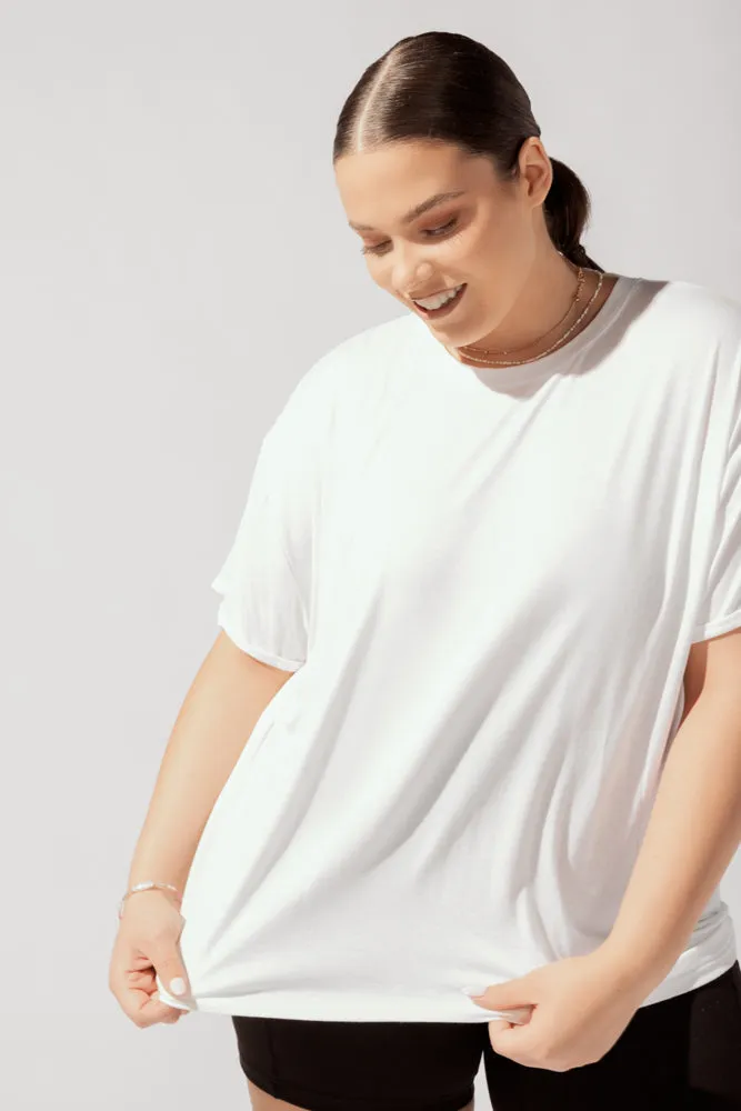 Perfect Boyfriend Tee - White sold by POPFLEX product image thumbnail 3