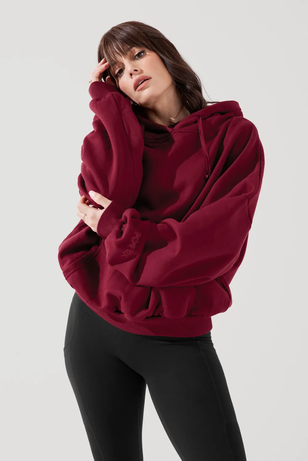 Pullover Cloud Hoodie - Crimson sold by POPFLEX product image thumbnail 3