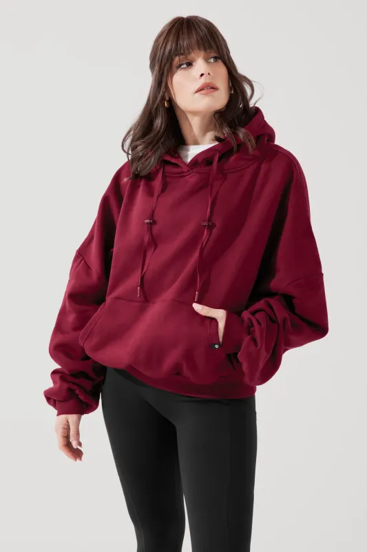 Pullover Cloud Hoodie - Crimson sold by POPFLEX