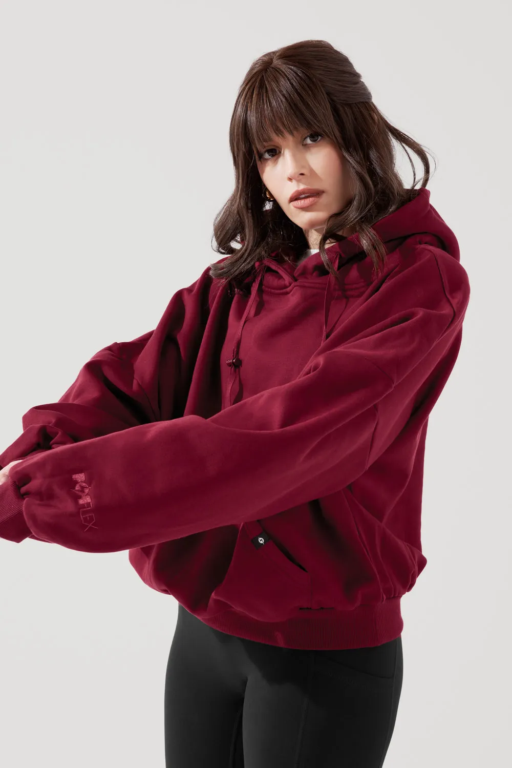 Pullover Cloud Hoodie - Crimson sold by POPFLEX product image thumbnail 2