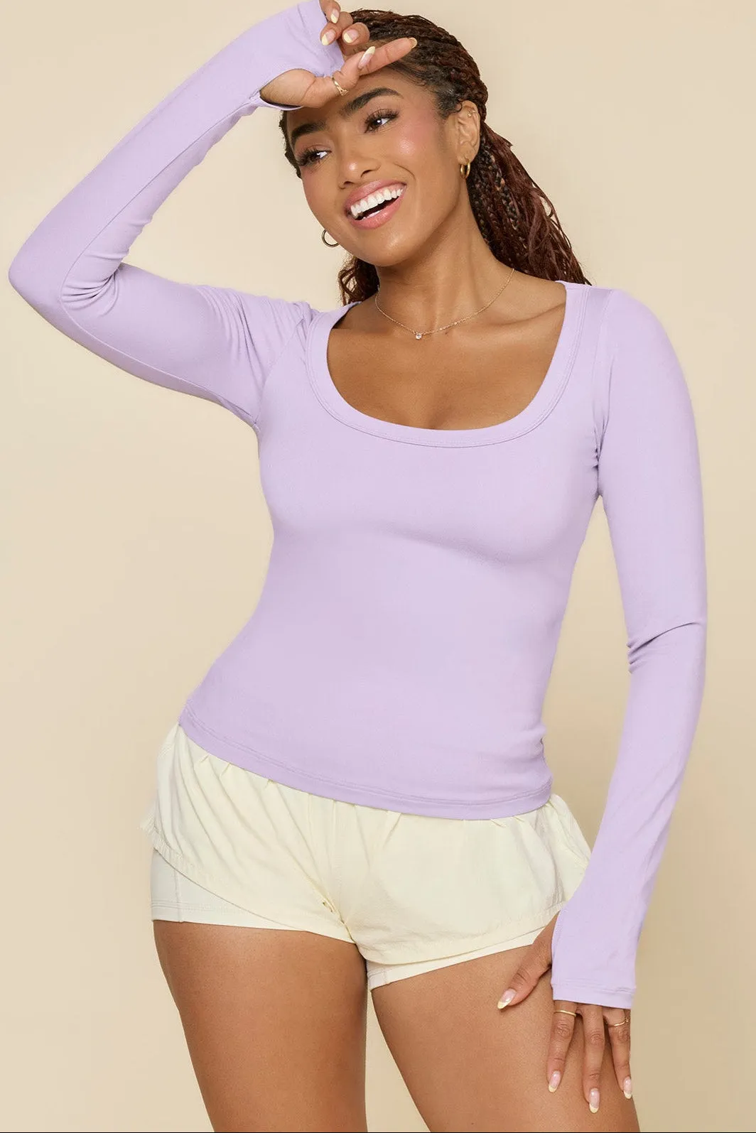 Your Favorite Reversible Long Sleeve Top - Digital Lavender sold by POPFLEX product image thumbnail 3