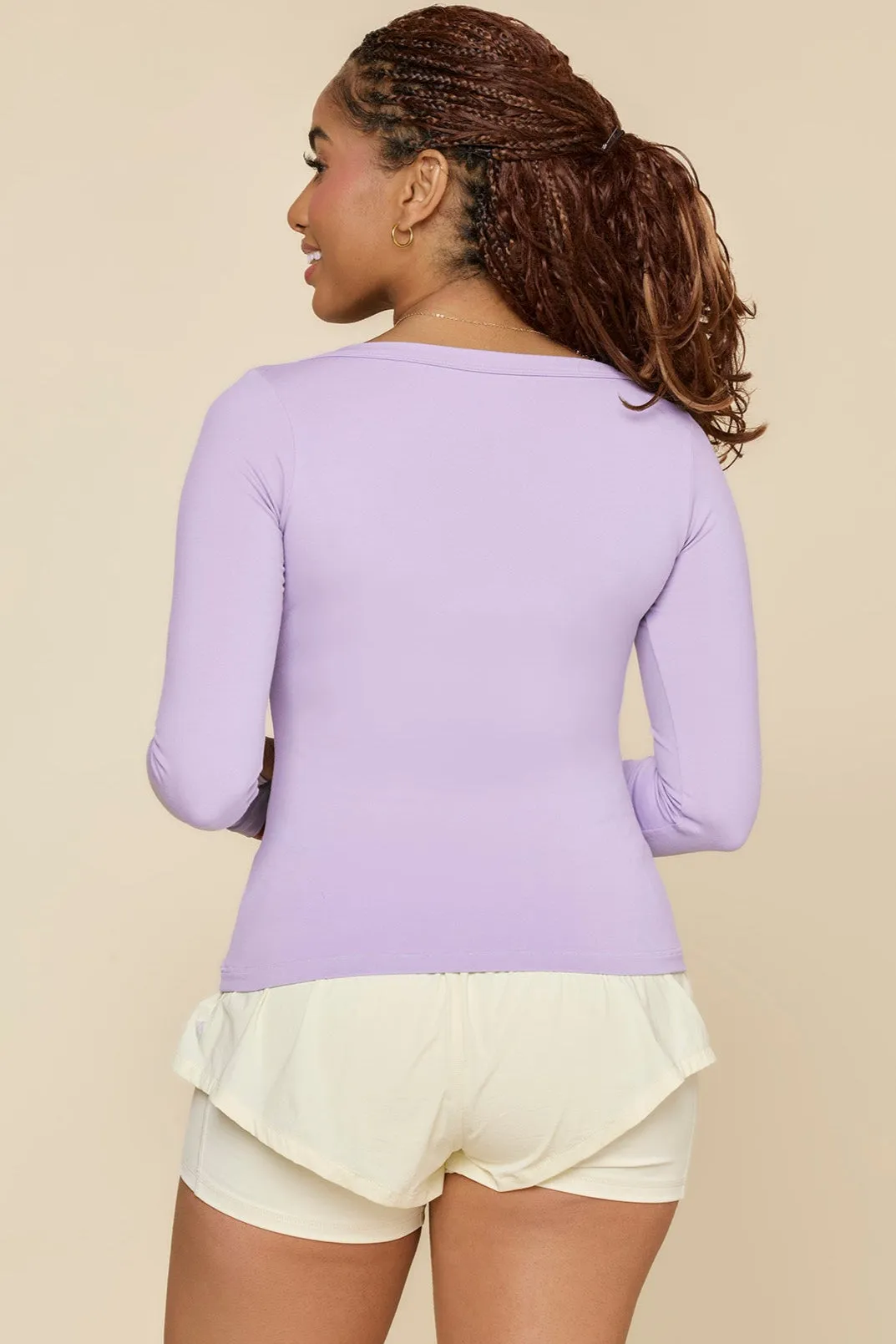Your Favorite Reversible Long Sleeve Top - Digital Lavender sold by POPFLEX product image thumbnail 5