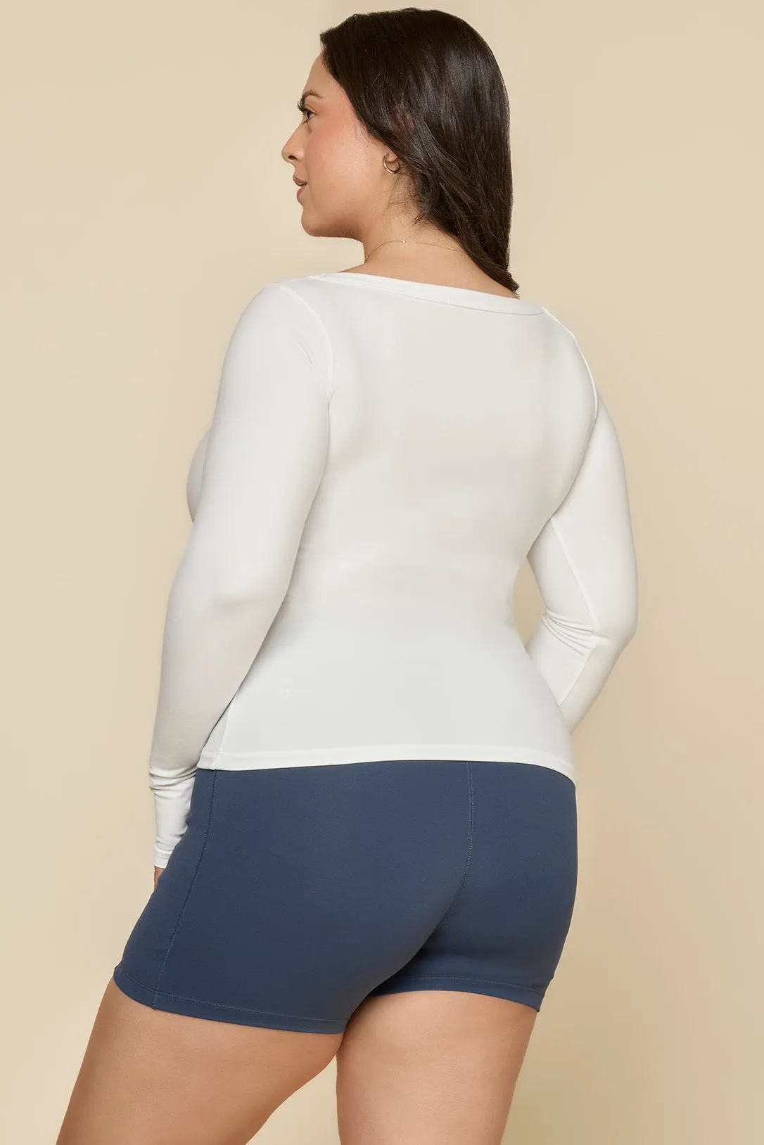 Your Favorite Reversible Long Sleeve Top - White sold by POPFLEX product image thumbnail 5